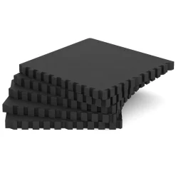 Bodenschutzmatte 61 x 61 cm 20er Set schwarz