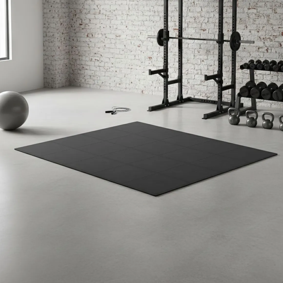 Bodenschutzmatte 61 x 61 cm 20er Set schwarz