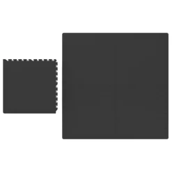 Bodenschutzmatte 61 x 61 cm 12er Set schwarz