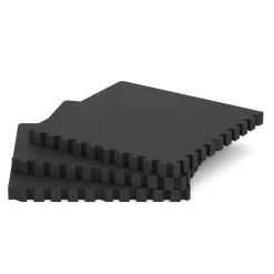 Bodenschutzmatte 61 x 61 cm 12er Set schwarz