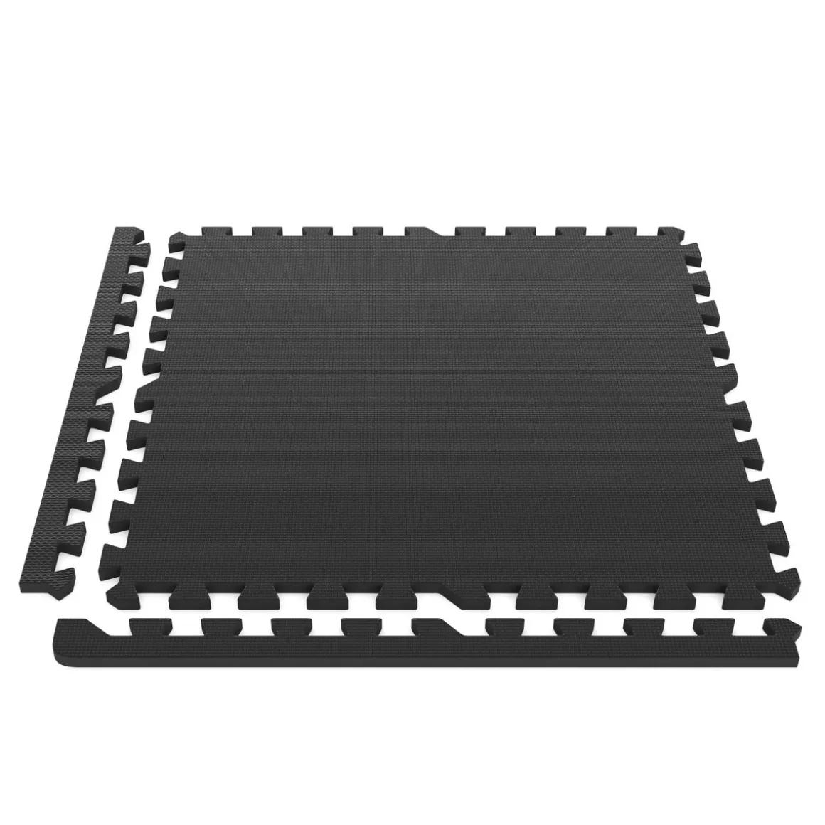 Bodenschutzmatte 61 x 61 cm 12er Set schwarz