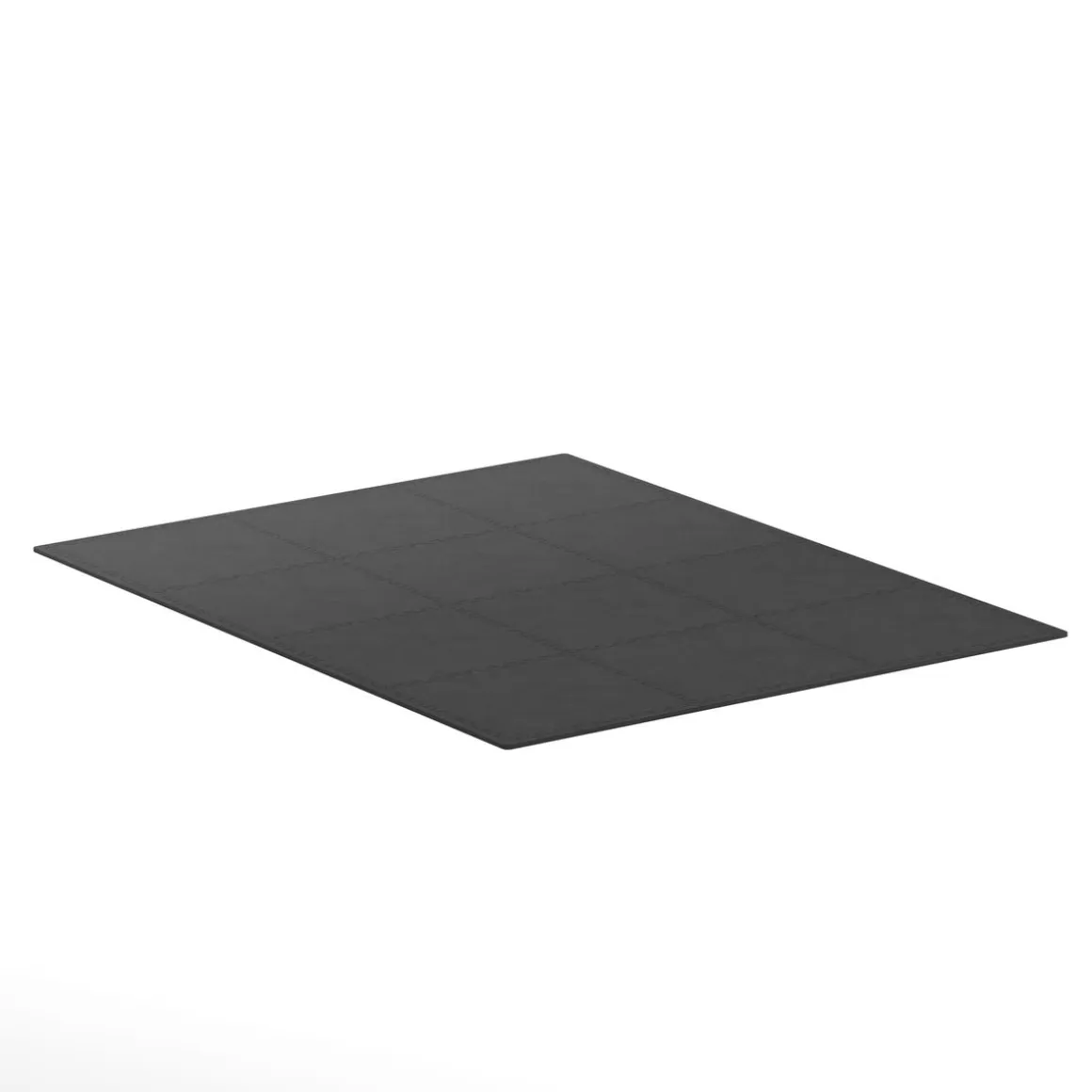 Bodenschutzmatte 61 x 61 cm 12er Set schwarz