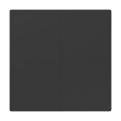 Bodenschutzmatte 61 x 61 cm 4er Set schwarz