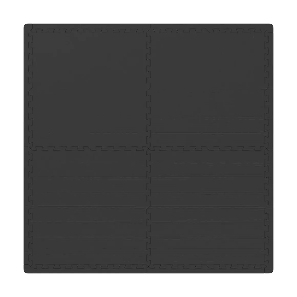 Bodenschutzmatte 61 x 61 cm 4er Set schwarz