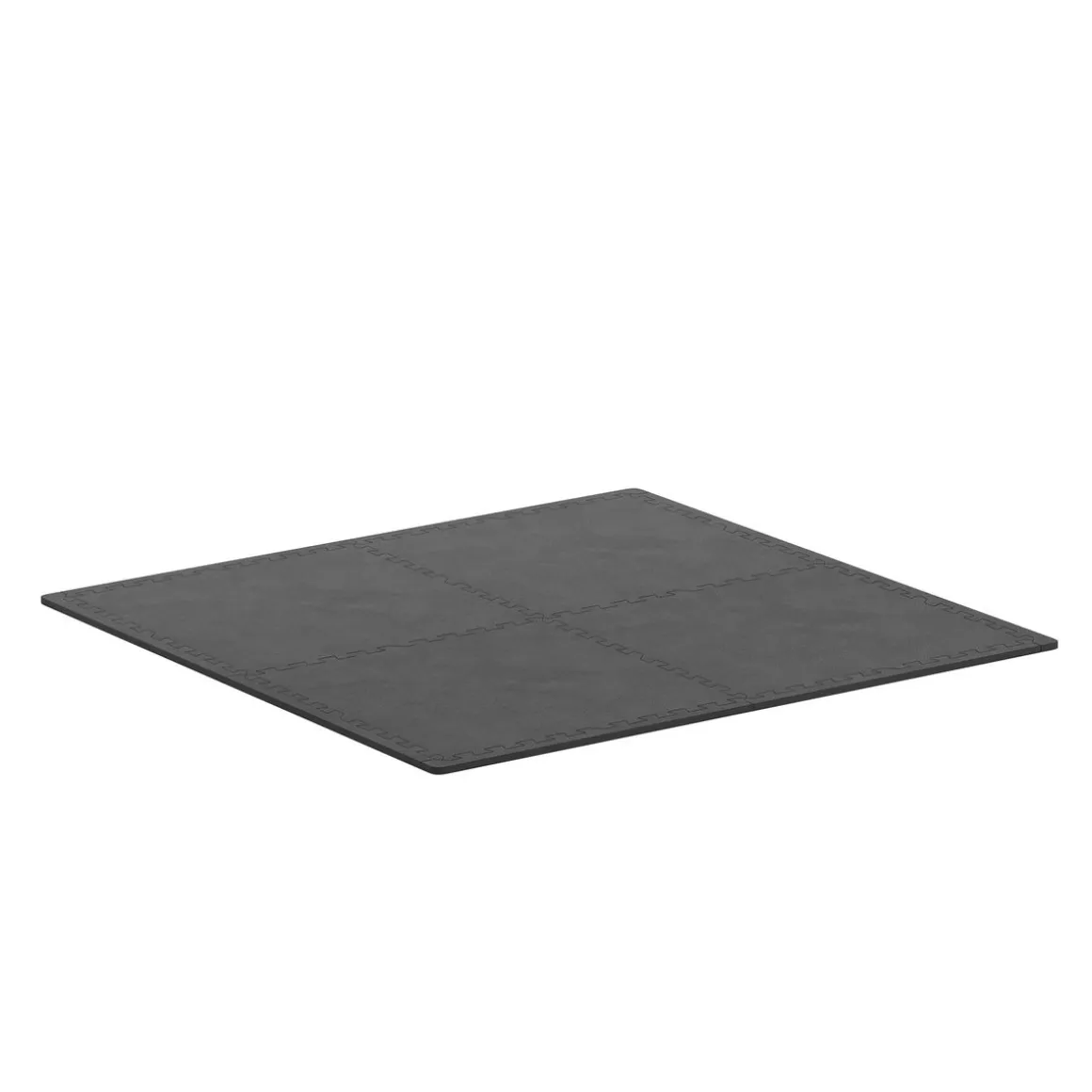 Bodenschutzmatte 61 x 61 cm 4er Set schwarz