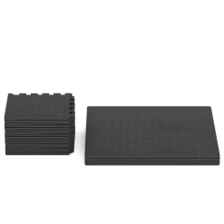 Bodenschutzmatte 30 x 30 cm 32er Set schwarz