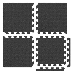 Bodenschutzmatte 30 x 30 cm 32er Set schwarz