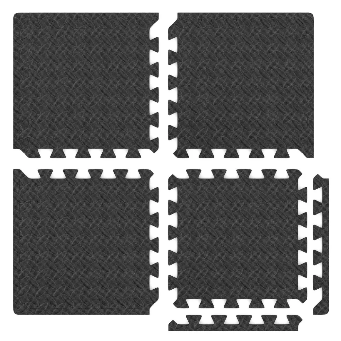 Bodenschutzmatte 30 x 30 cm 32er Set schwarz