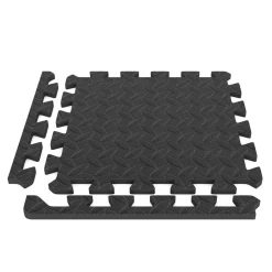 Bodenschutzmatte 30 x 30 cm 32er Set schwarz