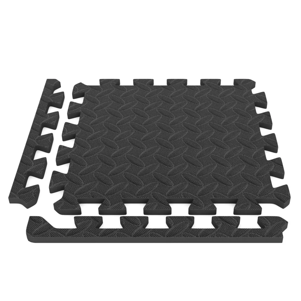 Bodenschutzmatte 30 x 30 cm 32er Set schwarz
