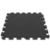 Bodenschutzmatte 49 x 49 cm 6er Set schwarz