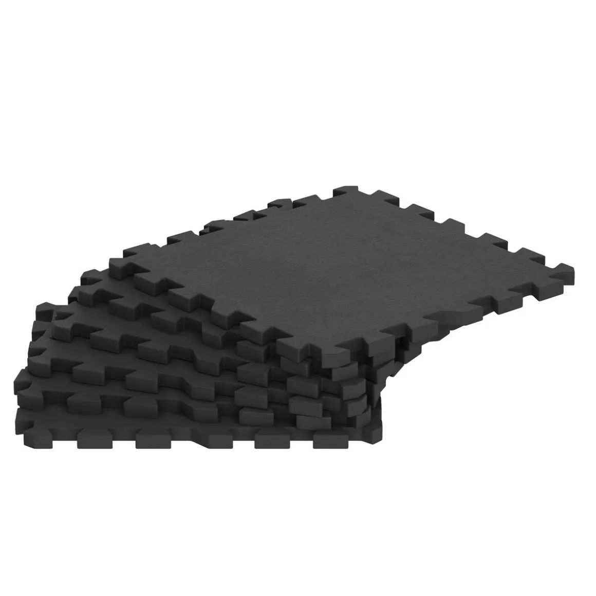 Bodenschutzmatte 49 x 49 cm 6er Set schwarz