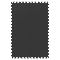 Bodenschutzmatte 49 x 49 cm 6er Set schwarz