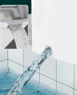 Bodenwischer Set 4-teilig weiss/grau