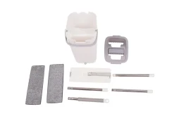Bodenwischer Set 4-teilig weiss/grau