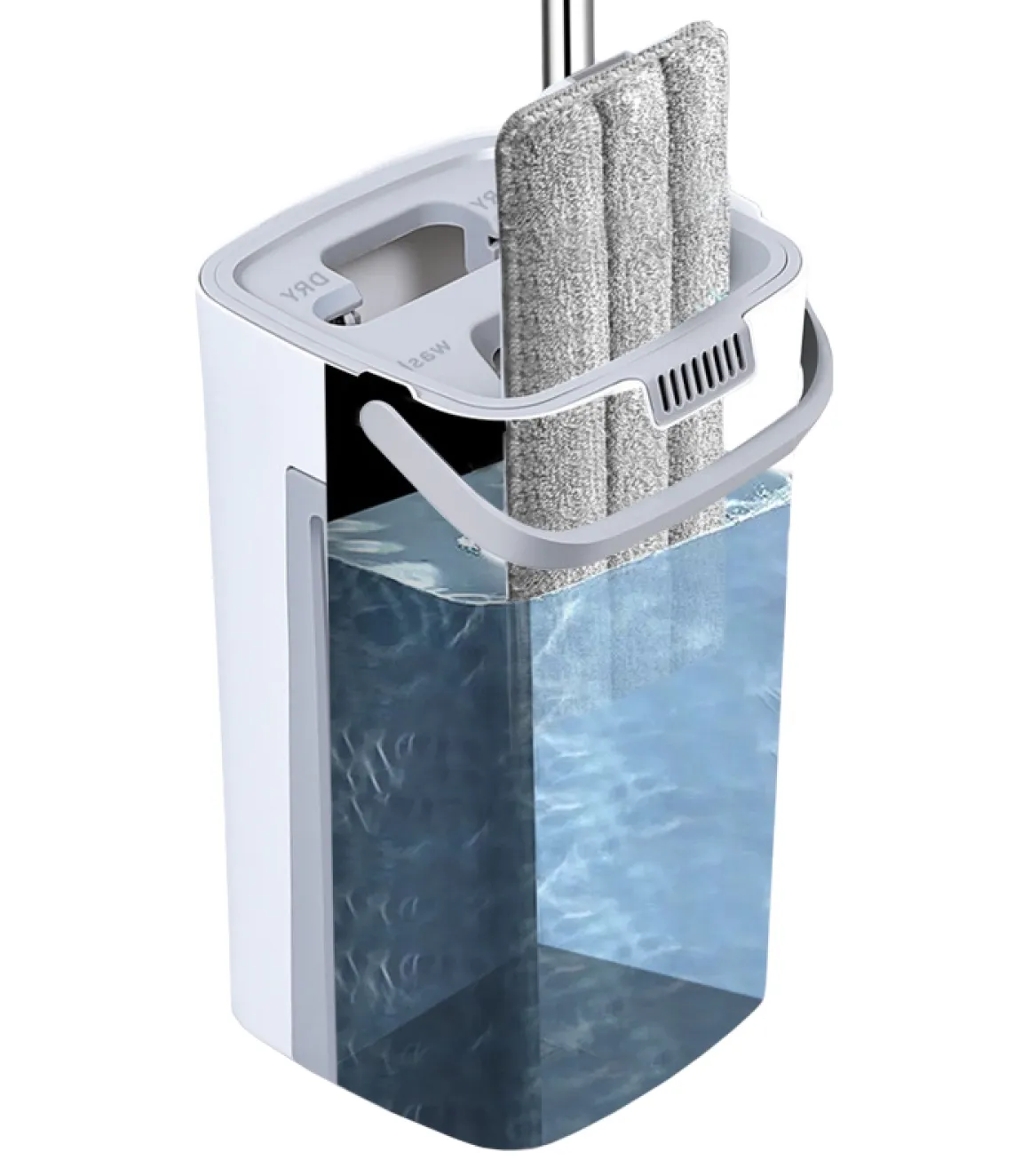 Bodenwischer Set 4-teilig weiss/grau