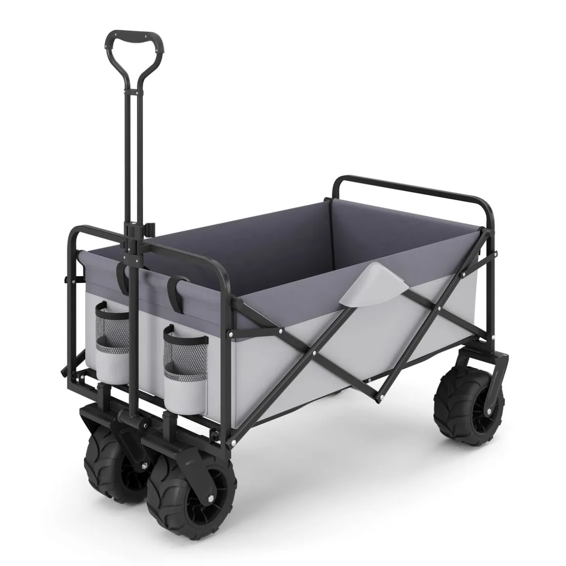 Bollerwagen faltbar BENNY grau