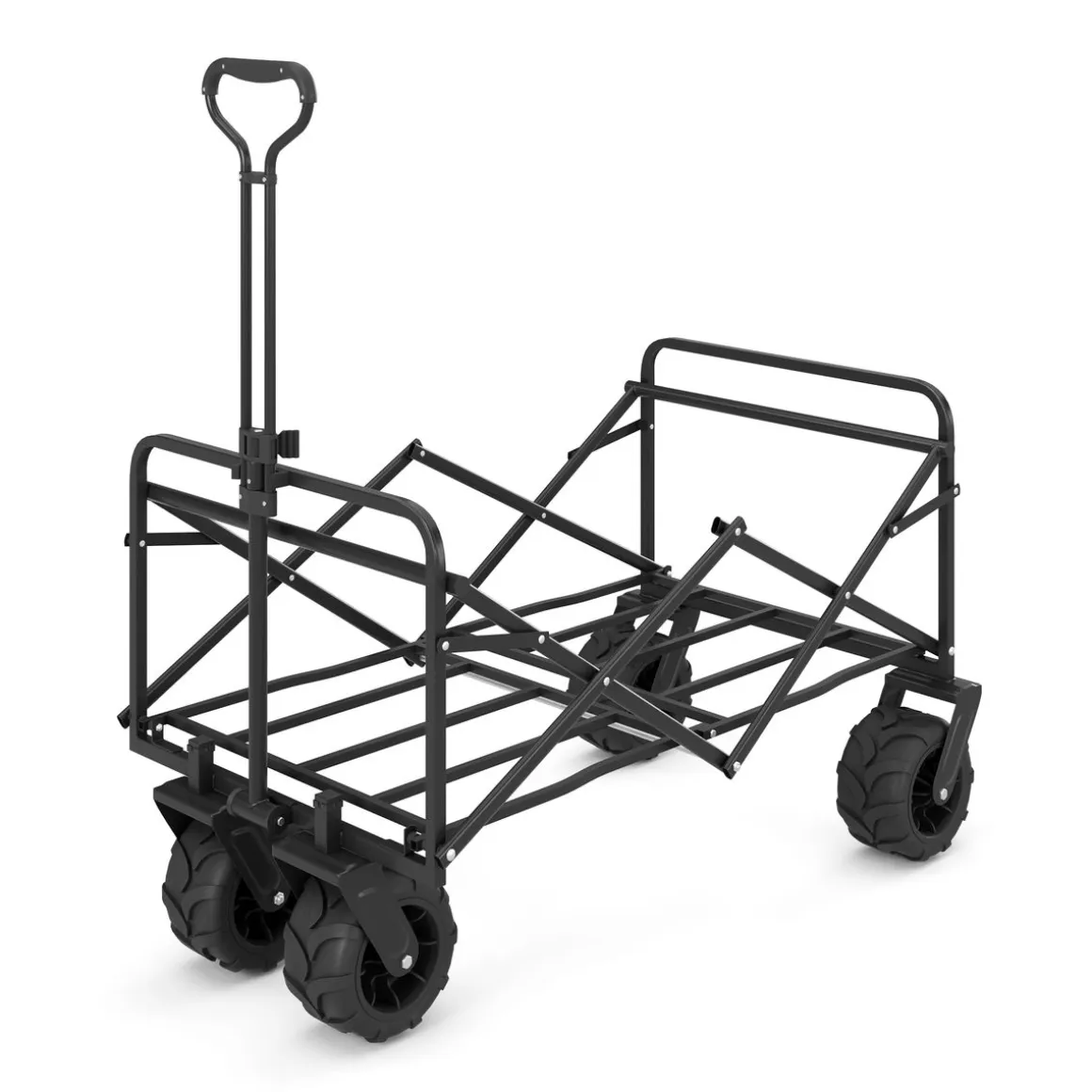 Bollerwagen faltbar BENNY grau