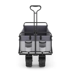 Bollerwagen faltbar BENNY grau
