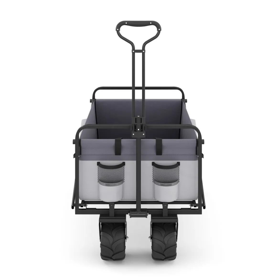 Bollerwagen faltbar BENNY grau