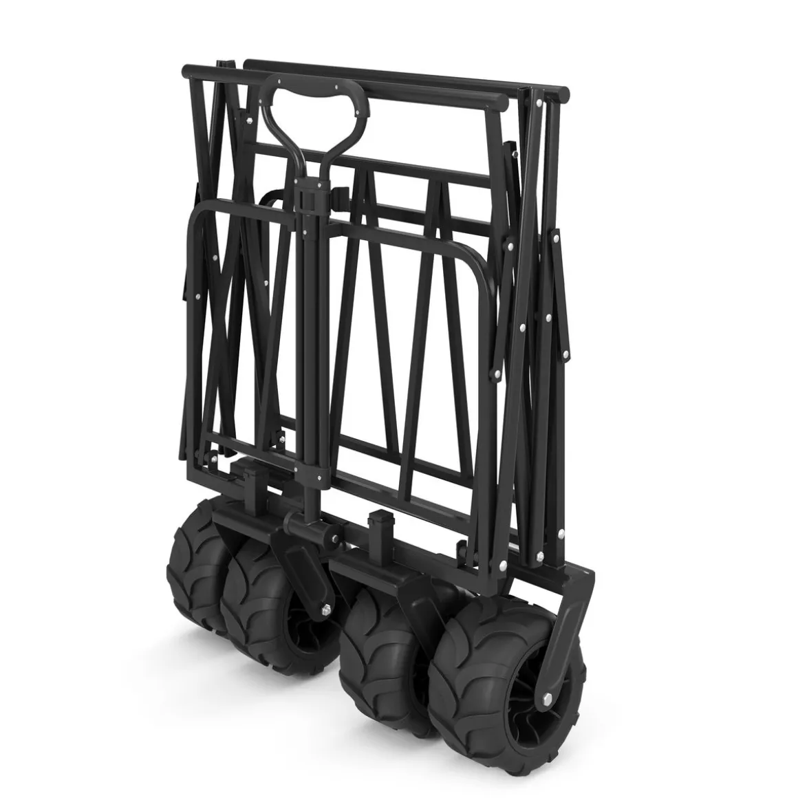 Bollerwagen faltbar BENNY grau