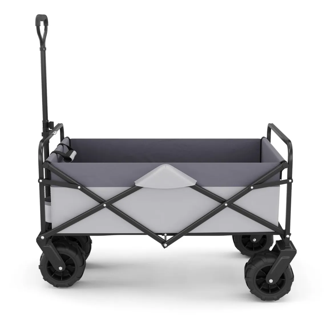 Bollerwagen faltbar BENNY grau