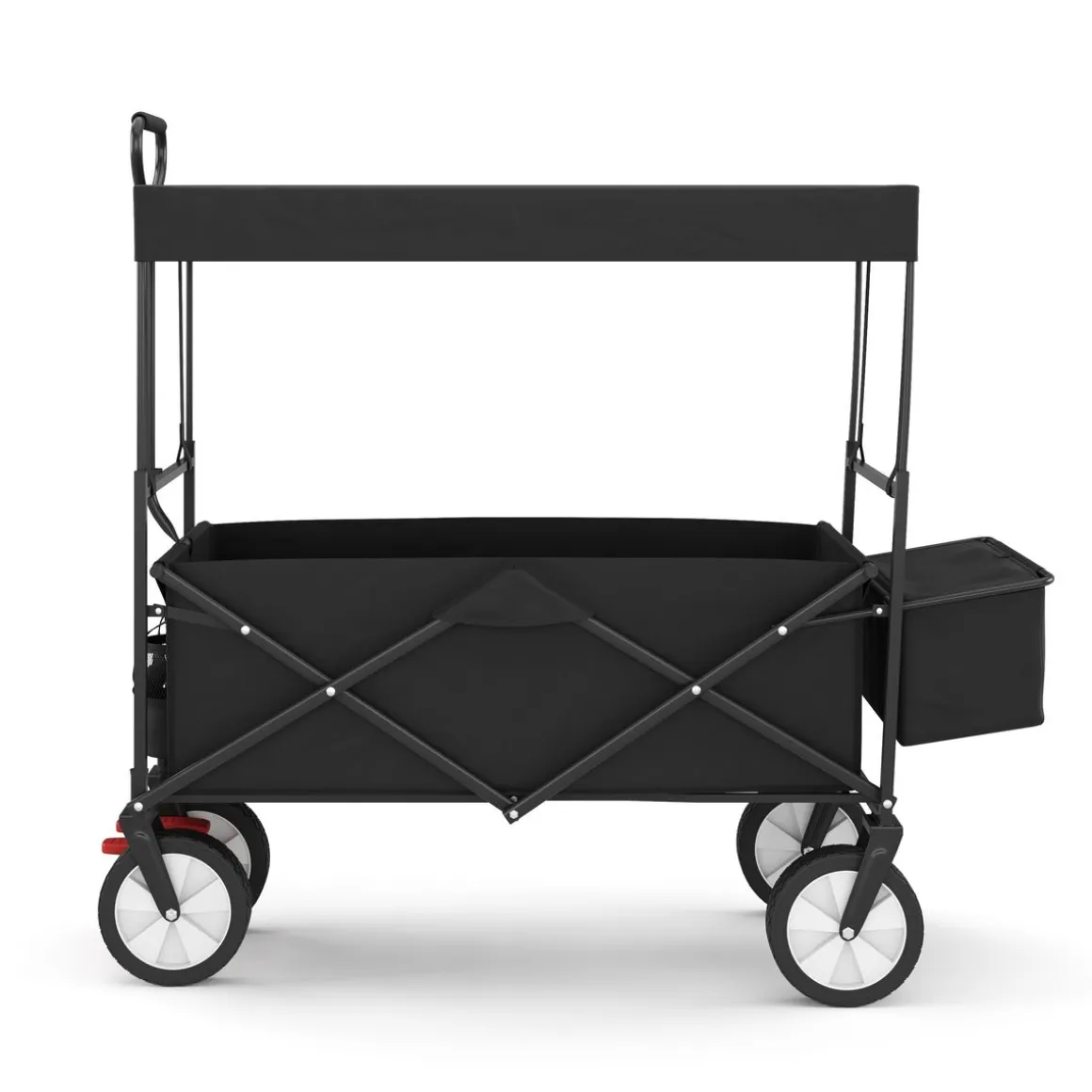 Bollerwagen faltbar mit Dach TOMMY schwarz