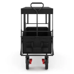 Bollerwagen faltbar mit Dach TOMMY schwarz