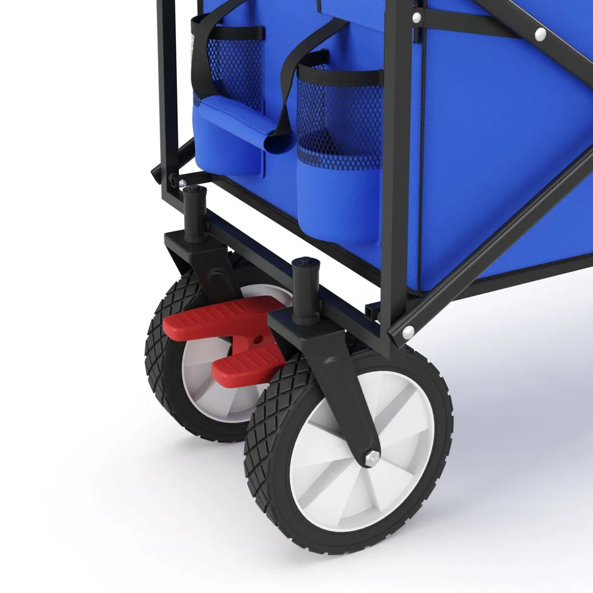 Bollerwagen faltbar mit Dach TOMMY blau | GONSER.CH