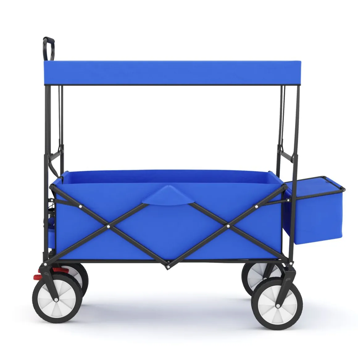 Bollerwagen faltbar mit Dach TOMMY blau | GONSER.CH
