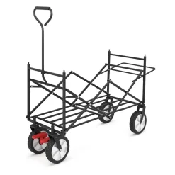 Bollerwagen faltbar mit Dach TOMMY blau | GONSER.CH