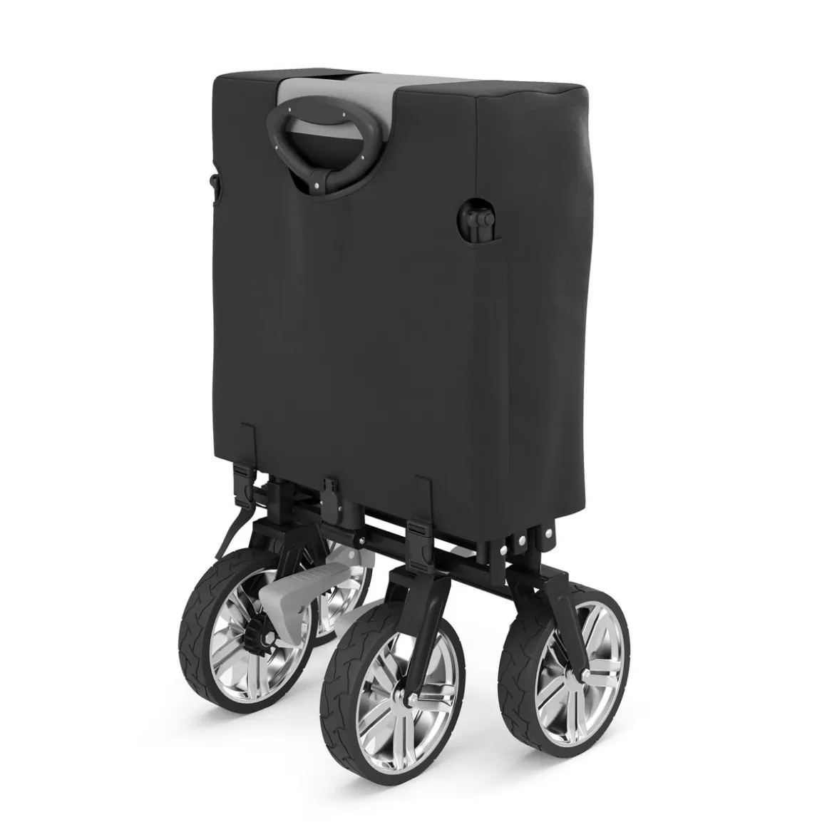 Bollerwagen faltbar mit Dach KENNY schwarz | GONSER.CH
