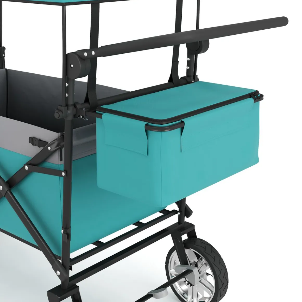 Bollerwagen faltbar mit Dach KENNY mint | GONSER.CH