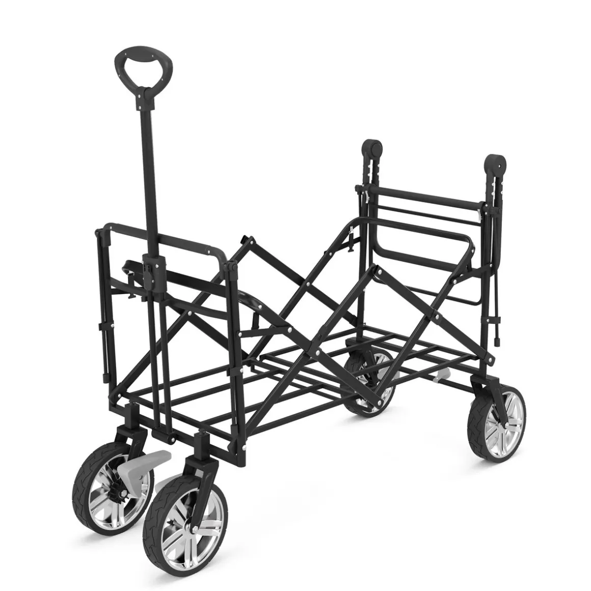 Bollerwagen faltbar mit Dach KENNY mint | GONSER.CH