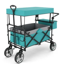 Bollerwagen faltbar mit Dach KENNY mint | GONSER.CH