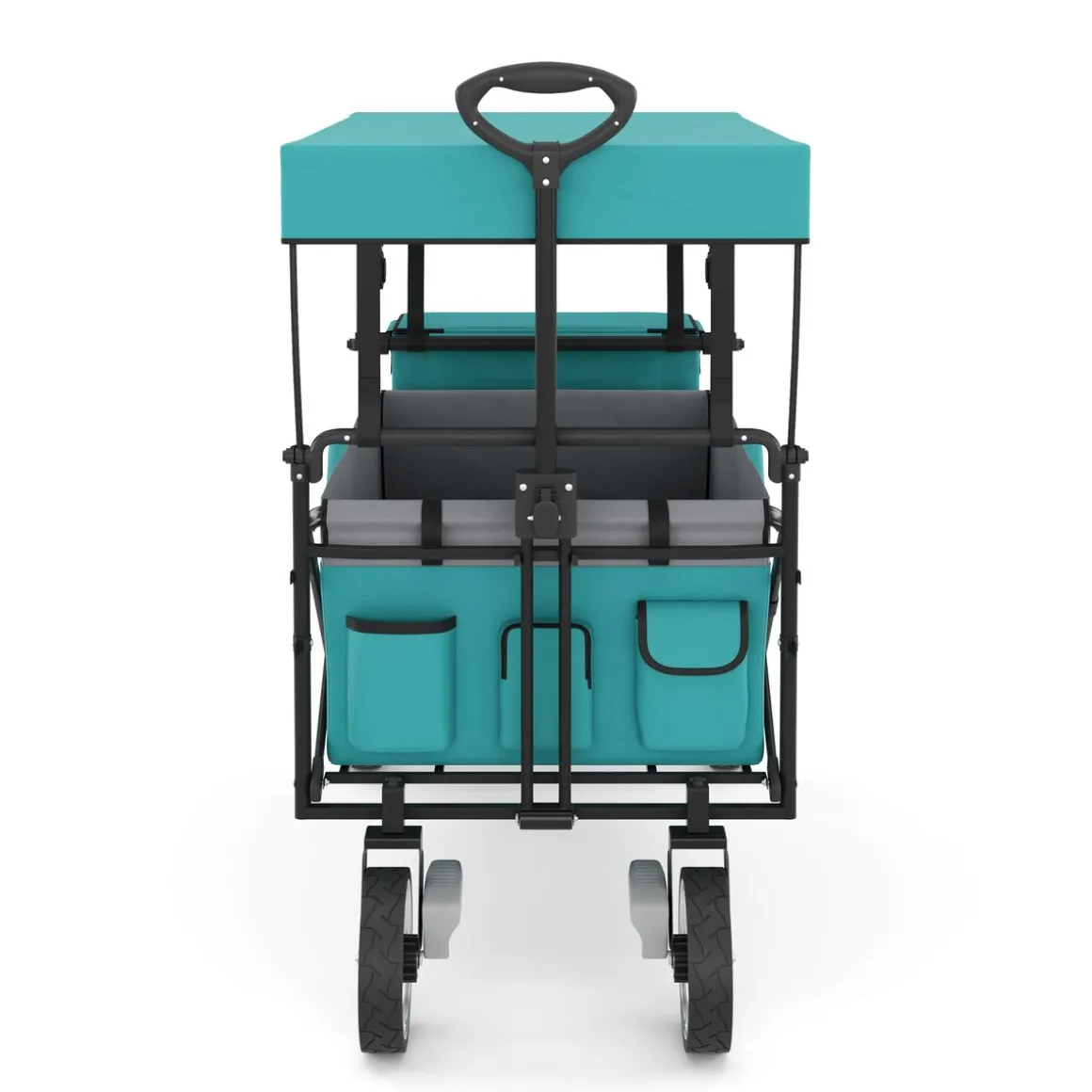 Bollerwagen faltbar mit Dach KENNY mint | GONSER.CH