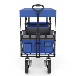 Bollerwagen faltbar mit Dach KENNY blau