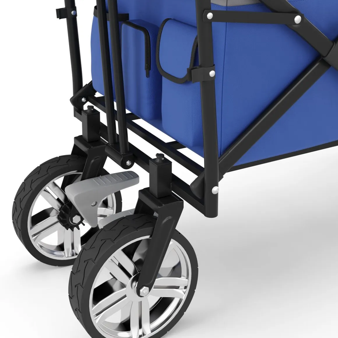 Bollerwagen faltbar mit Dach KENNY blau