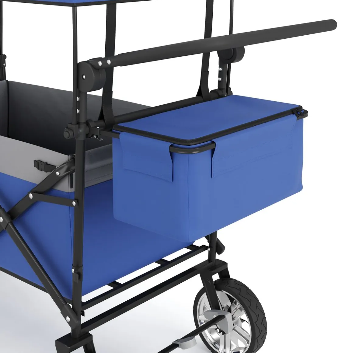 Bollerwagen faltbar mit Dach KENNY blau