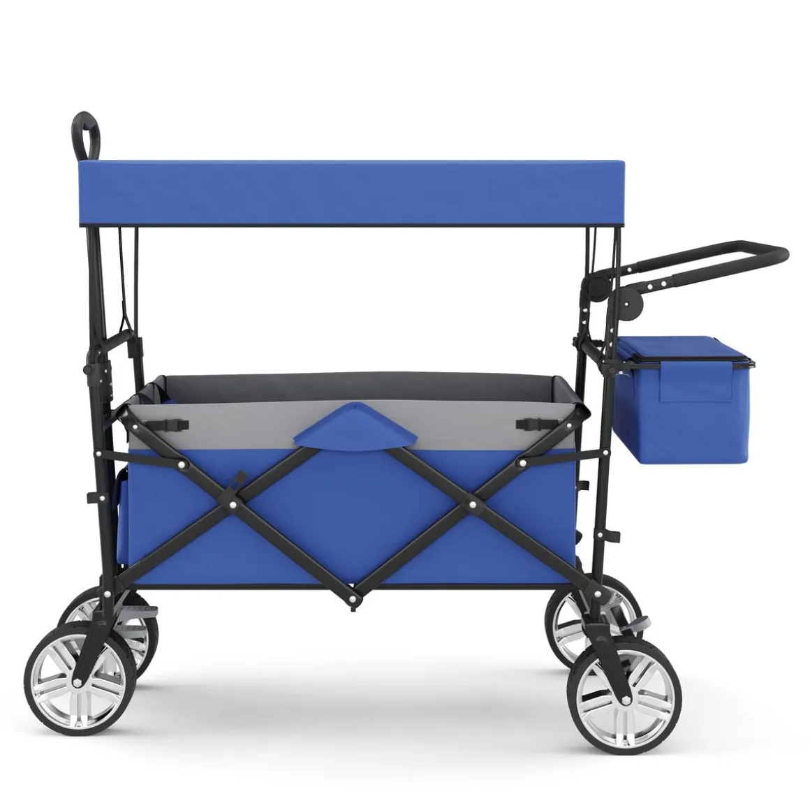 Bollerwagen faltbar mit Dach KENNY blau