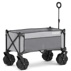 Bollerwagen faltbar TROLLY grau | GONSER.CH