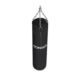 Boxsack mit Kettenaufhängung schwarz