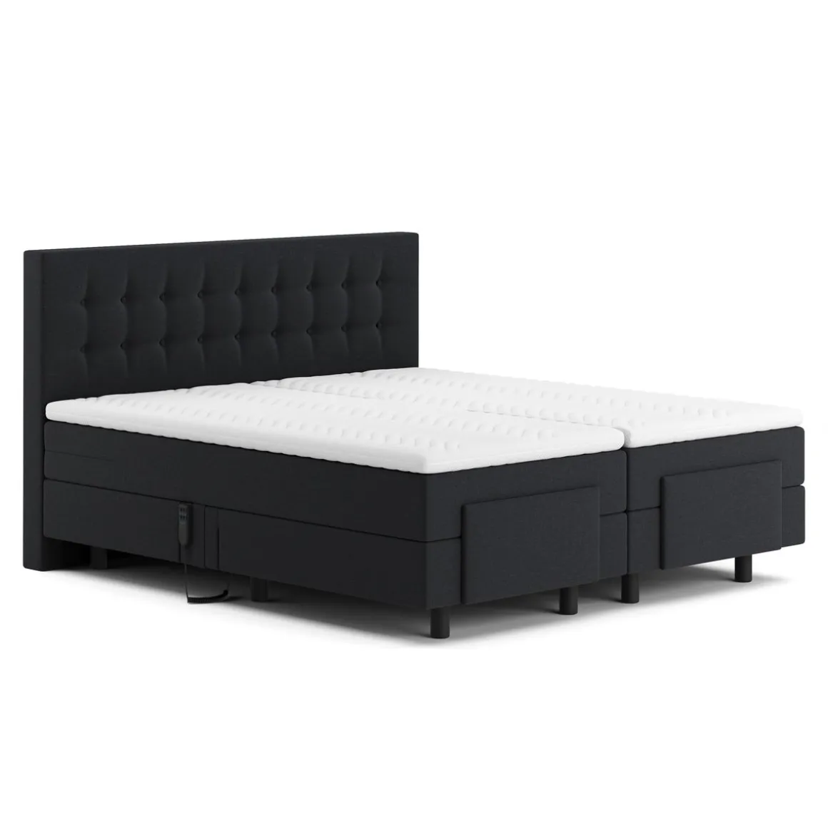 Boxspringbett GLOAM mit Elektromotor anthrazit