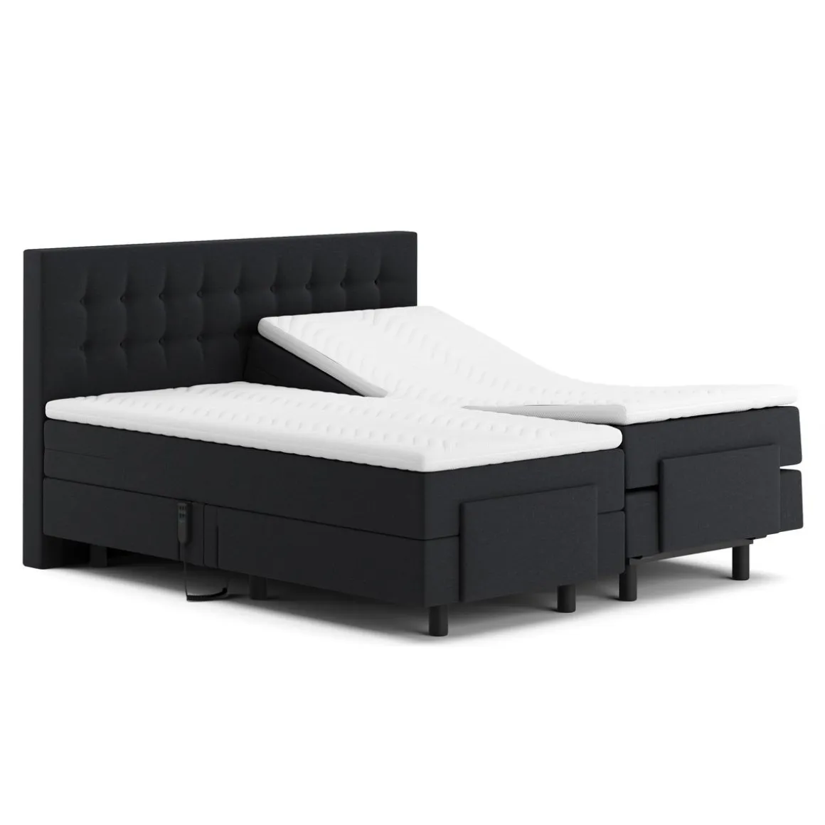 Boxspringbett GLOAM mit Elektromotor anthrazit