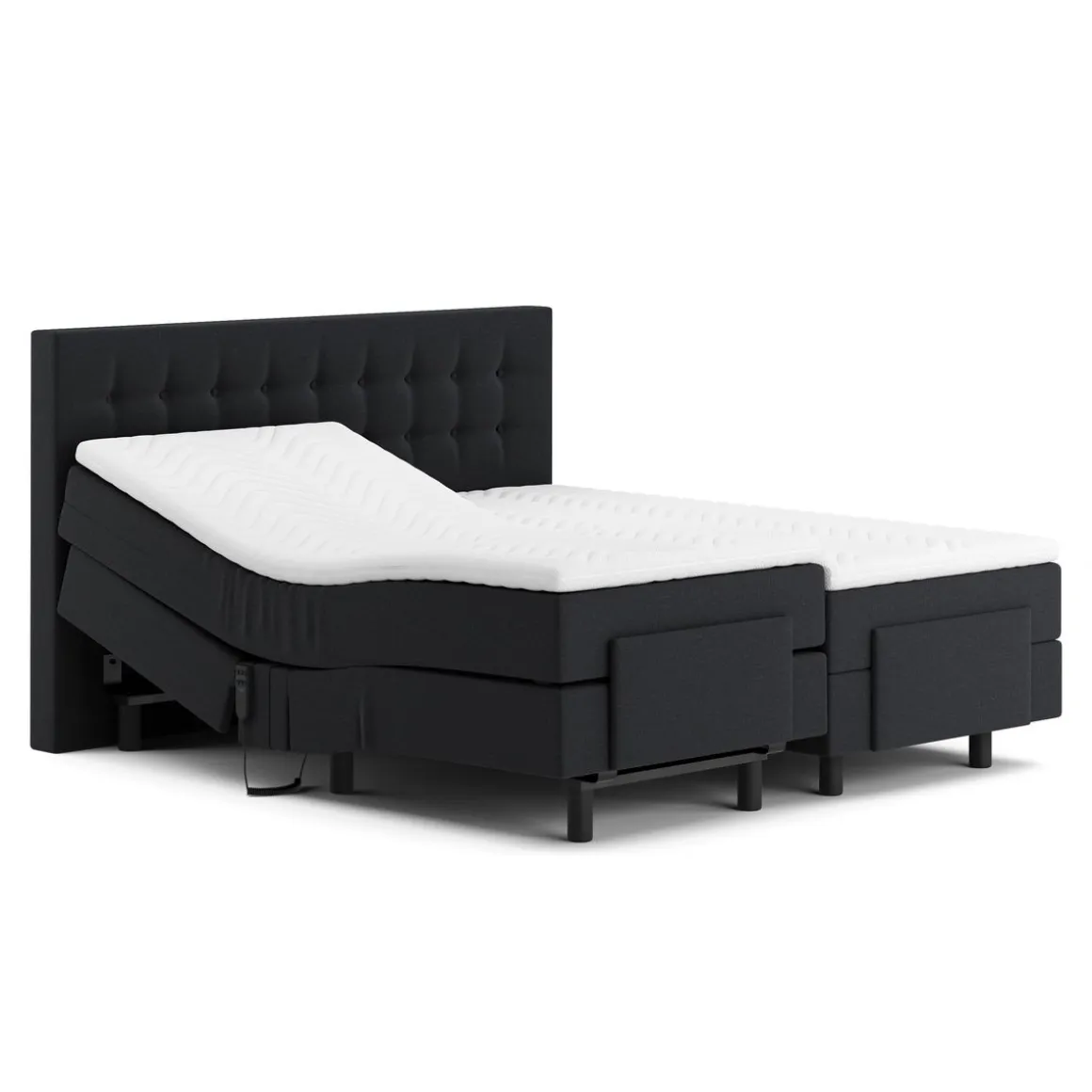 Boxspringbett GLOAM mit Elektromotor anthrazit