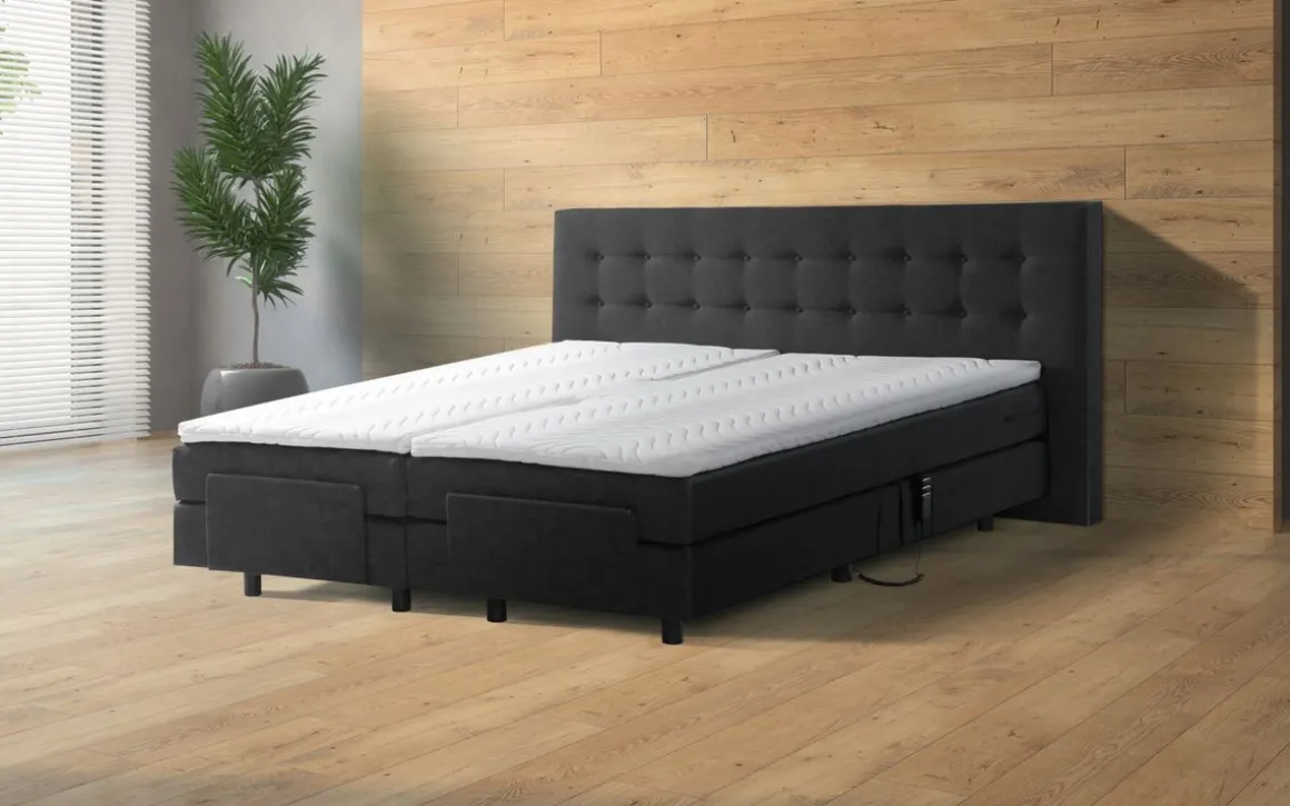 Boxspringbett GLOAM mit Elektromotor anthrazit