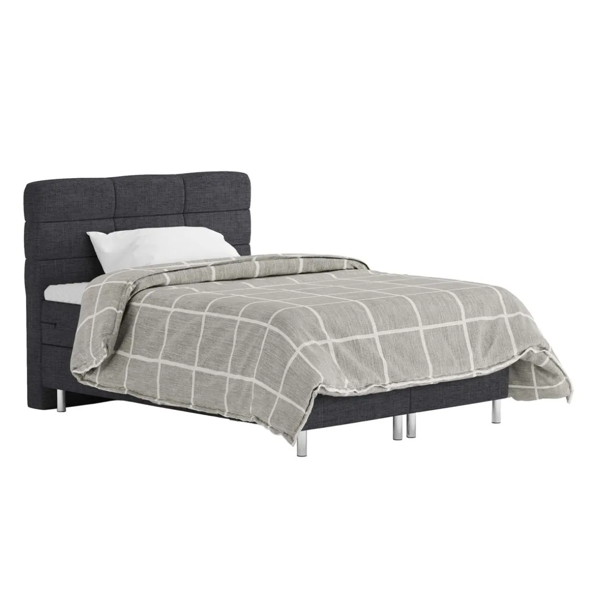 Boxspringbett MIDNIGHT 140 x 200 cm anthrazit