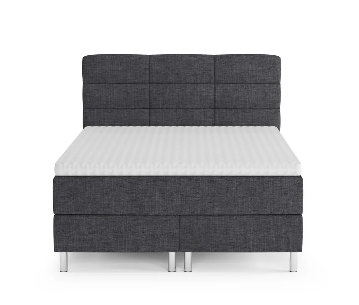 Boxspringbett MIDNIGHT 140 x 200 cm anthrazit