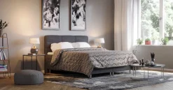 Boxspringbett MIDNIGHT 180 x 200 cm grau