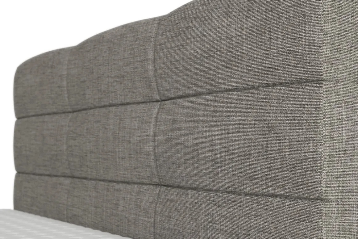 Boxspringbett MIDNIGHT 140 x 200 cm grau